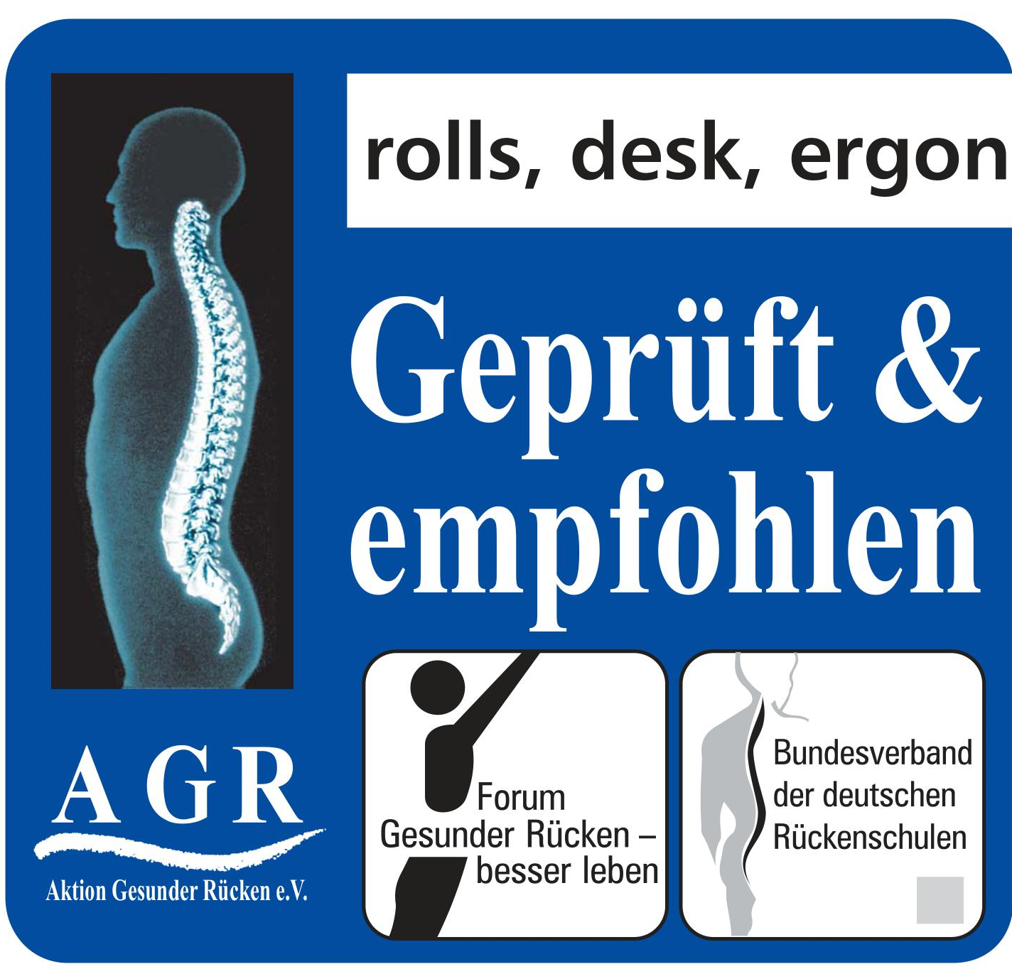 Aktion Gesunder Rücken Gütesiegel Stehpult auf Tisch bei Büro-Goertz Darmstadt